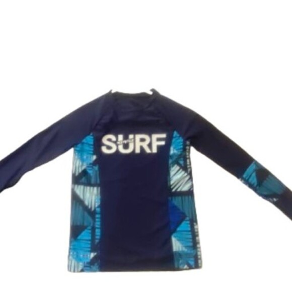 Boys T-Shirt Pullover Top Shein Long Sleeve Surf Ski Tropical Beach Colorful - Picture 7 of 7